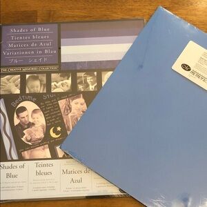 Creative Memories Shades of Blue Photos Album Collection Paper